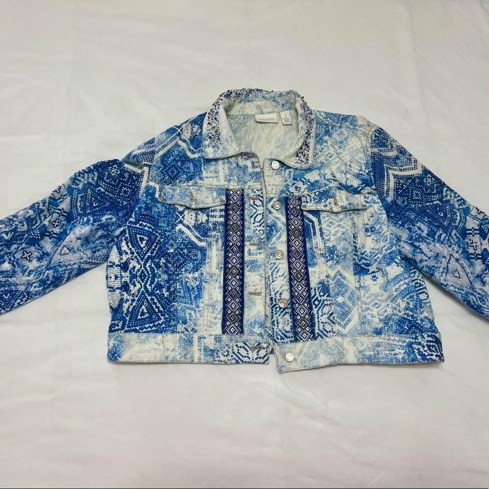 Chico’s Beaded Jean Jacket